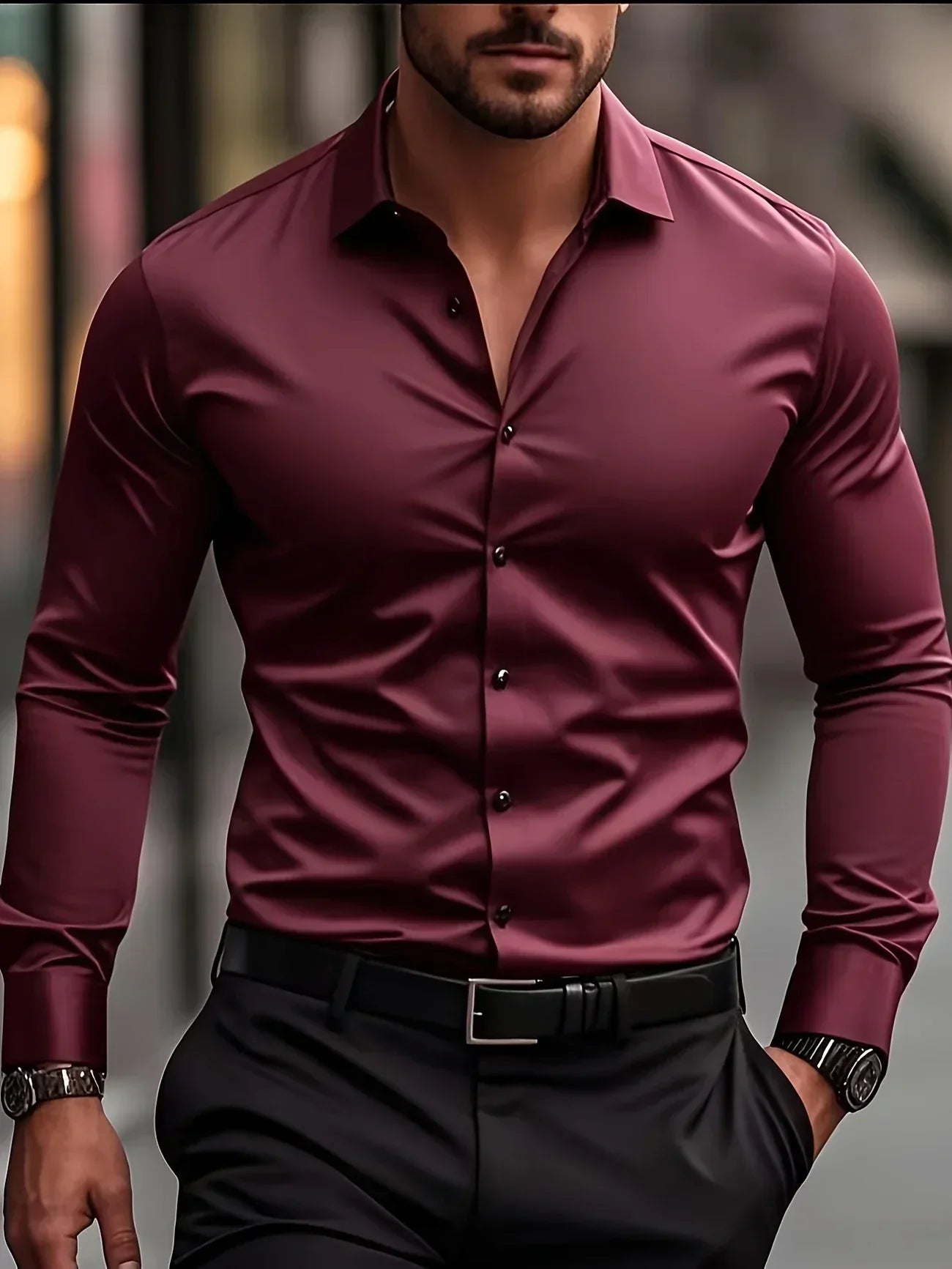 Byron™ | Elegant Butttoned Long-Sleeved Shirt