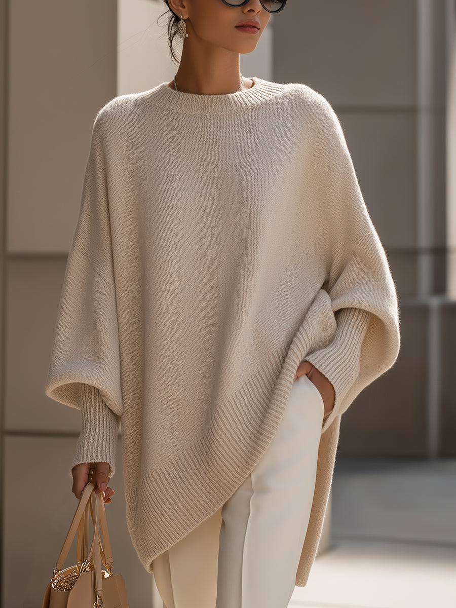 Alina™ | Elegant Sweater with Asymmetrical Hem