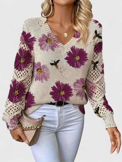 Aurélie™ | Elegant Sweater with Floral Pattern