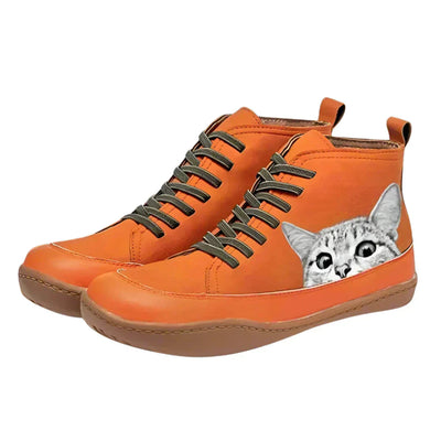 Fenna™ | Leather Ankle Boots for Cat Lovers