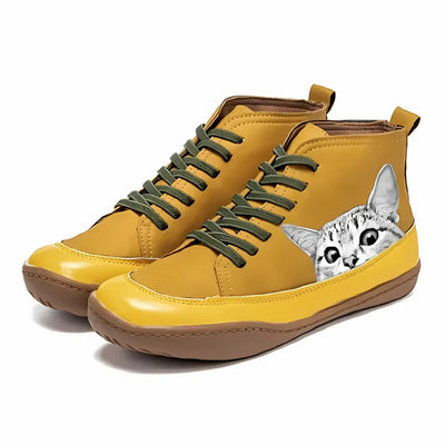 Fenna™ | Leather Ankle Boots for Cat Lovers