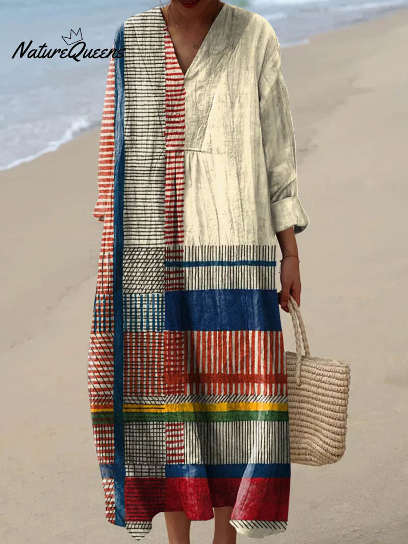 Rhea™ | Patchwork dress