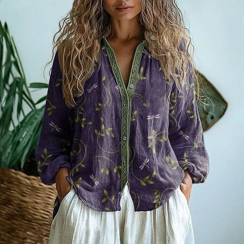 Amara™ | Stylish Printed Blouse