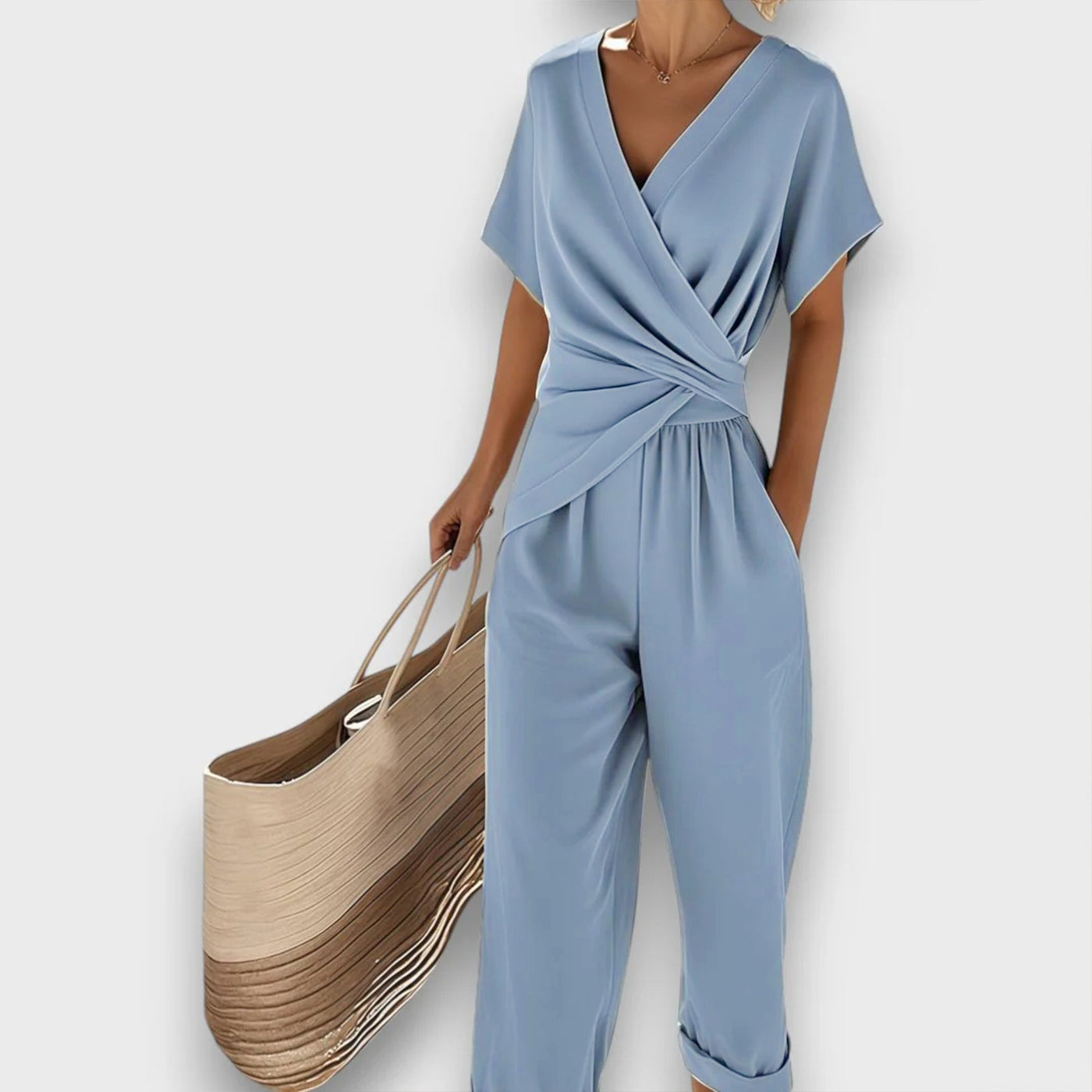 Celira™ | Summery Jumpsuit with Wrap Look