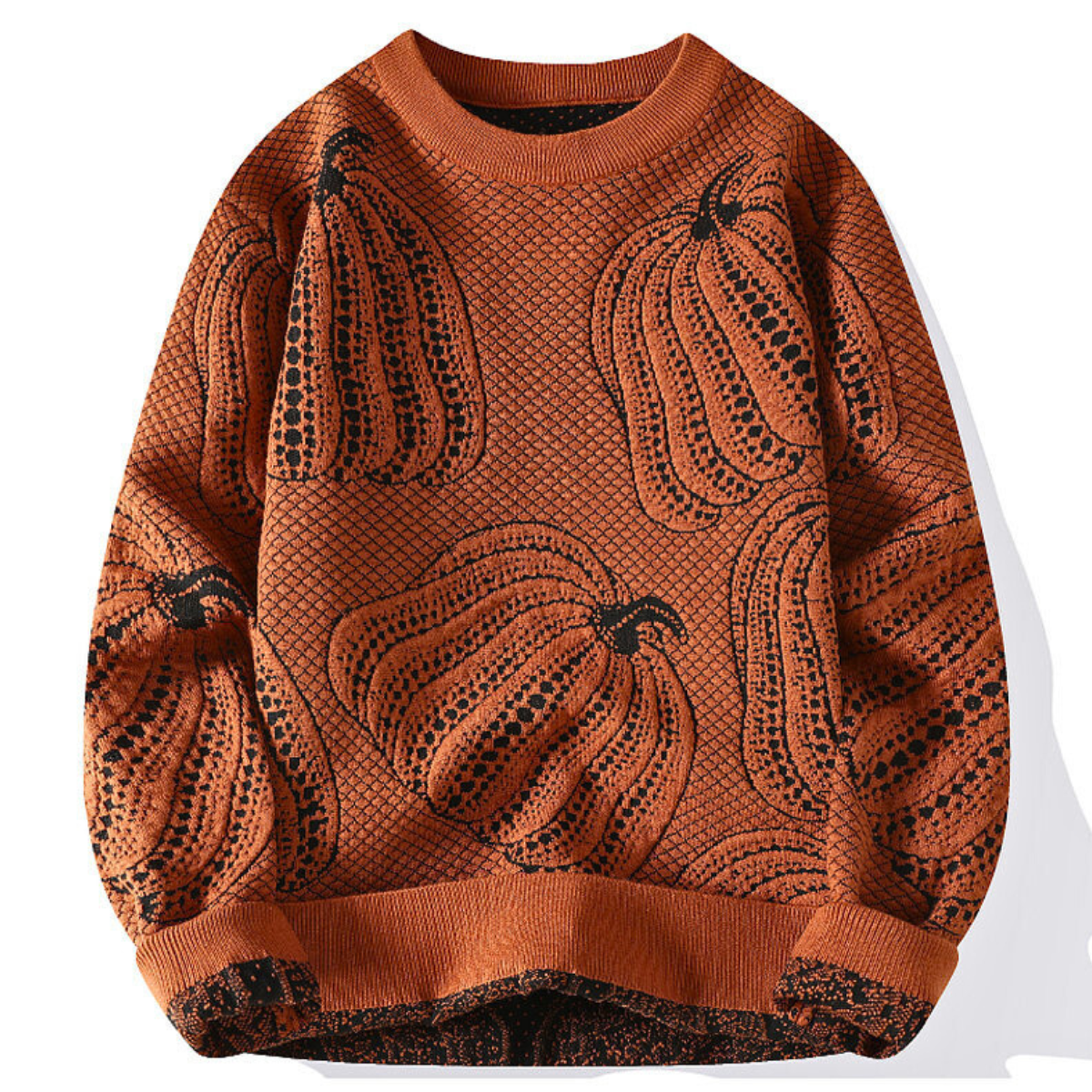 Axora™ | Pumpkin-Toned Knit Sweater