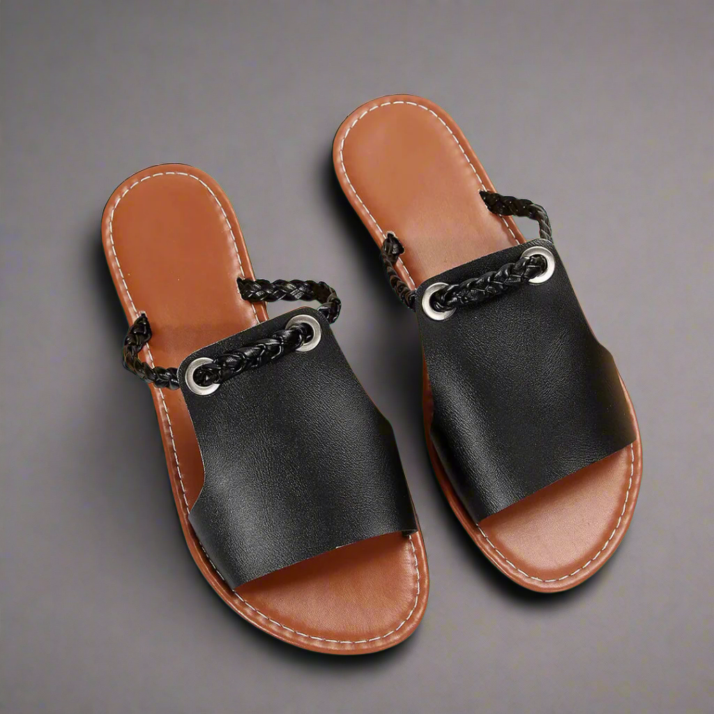Katelina | Handmade Flat Sandals in Premium Materials