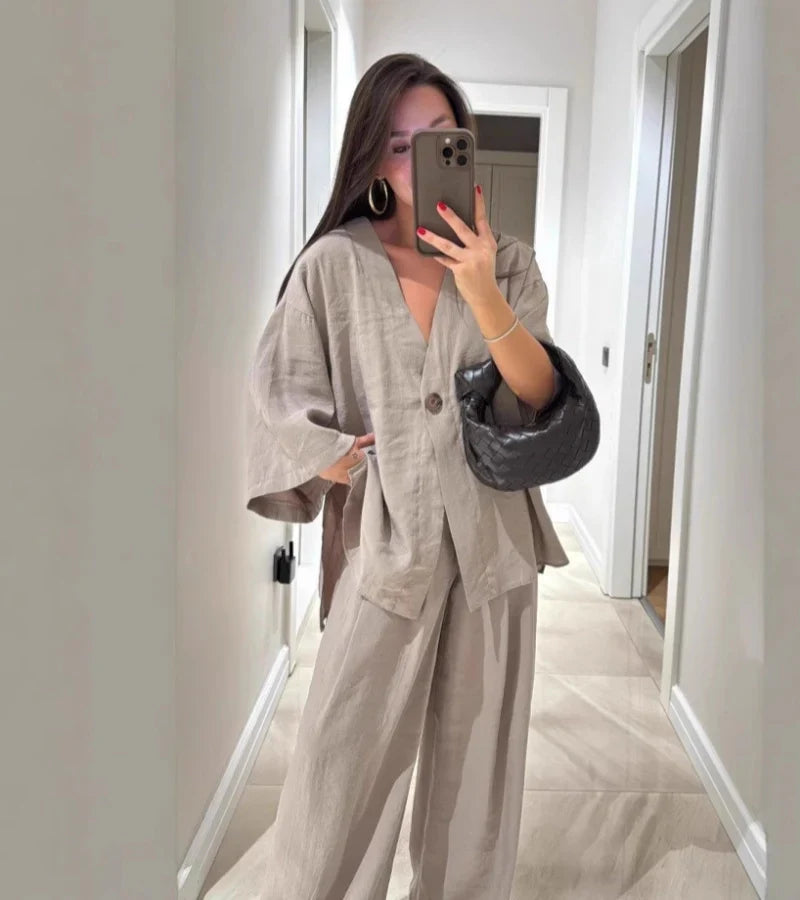 Teresa™ | Casual Linen Loose-Fitting Set
