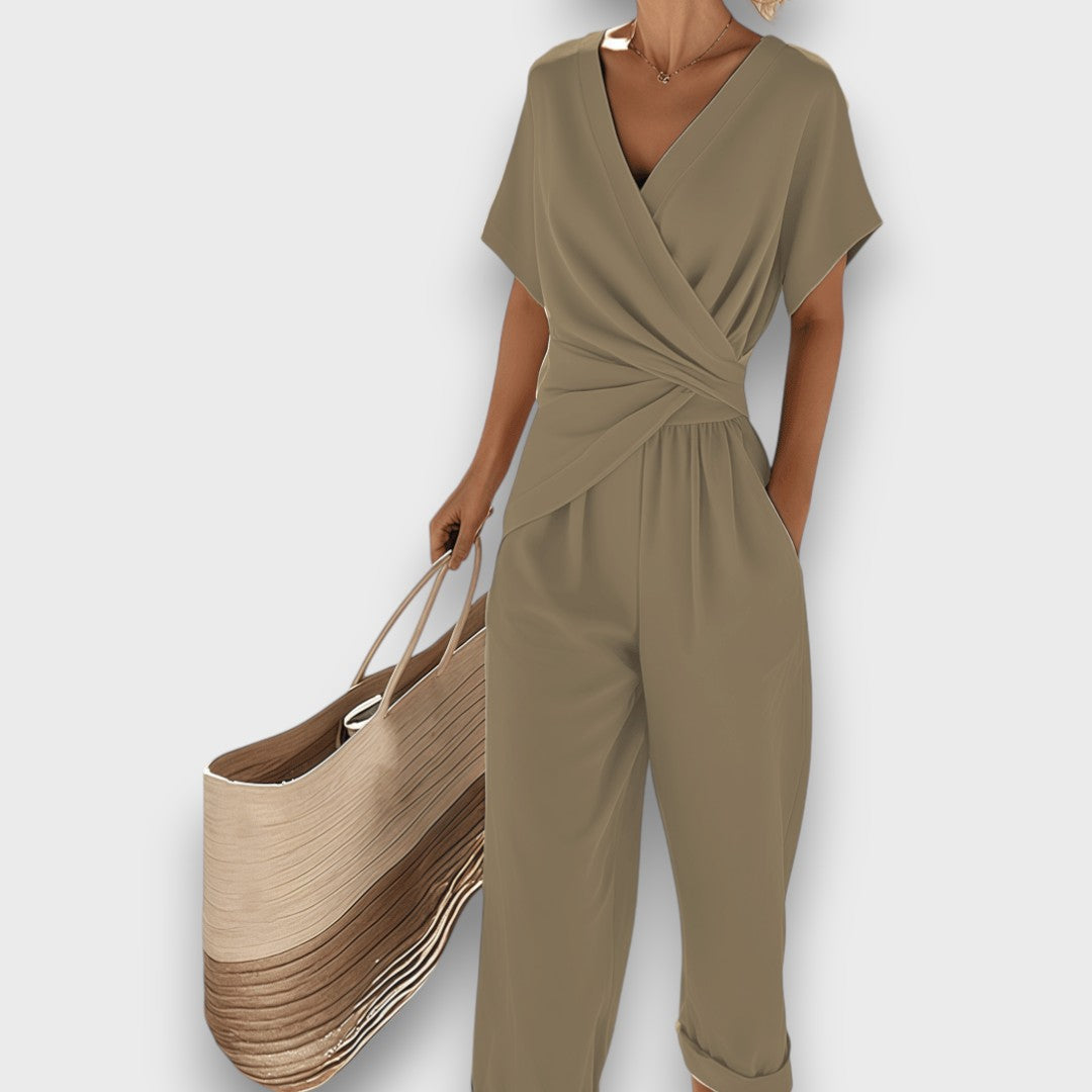 Celira™ | Summery Jumpsuit with Wrap Look
