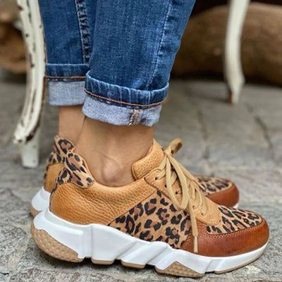 Crissa™ | Comfortable Orthopaedic Leopard Sneakers
