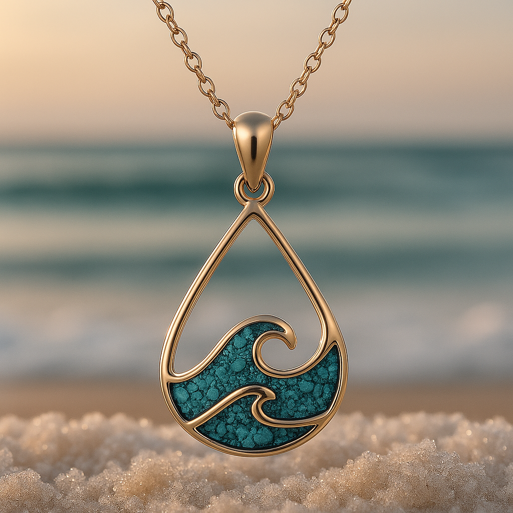 Aukai Ola and Turquoise Necklace