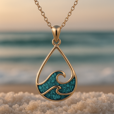 Aukai Ola and Turquoise Necklace