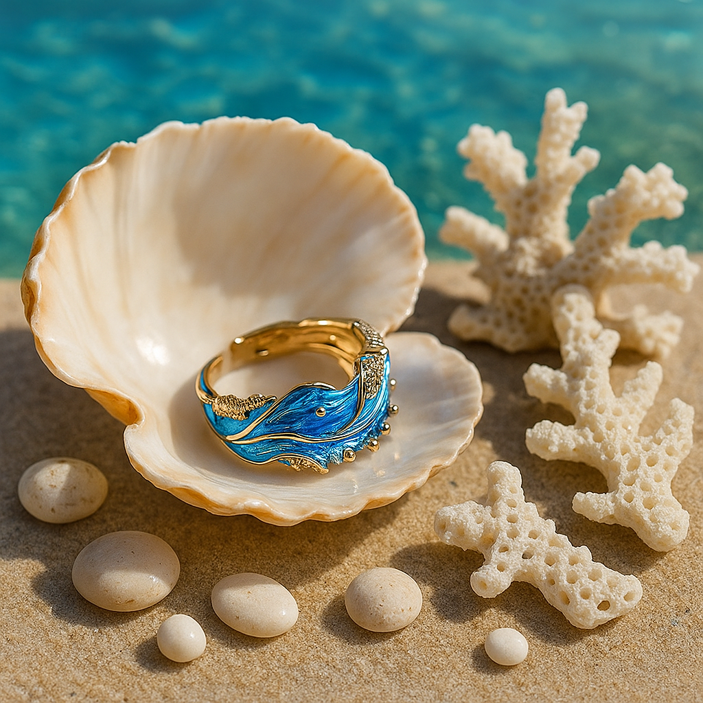 Ondine Vintage Wavy Ring