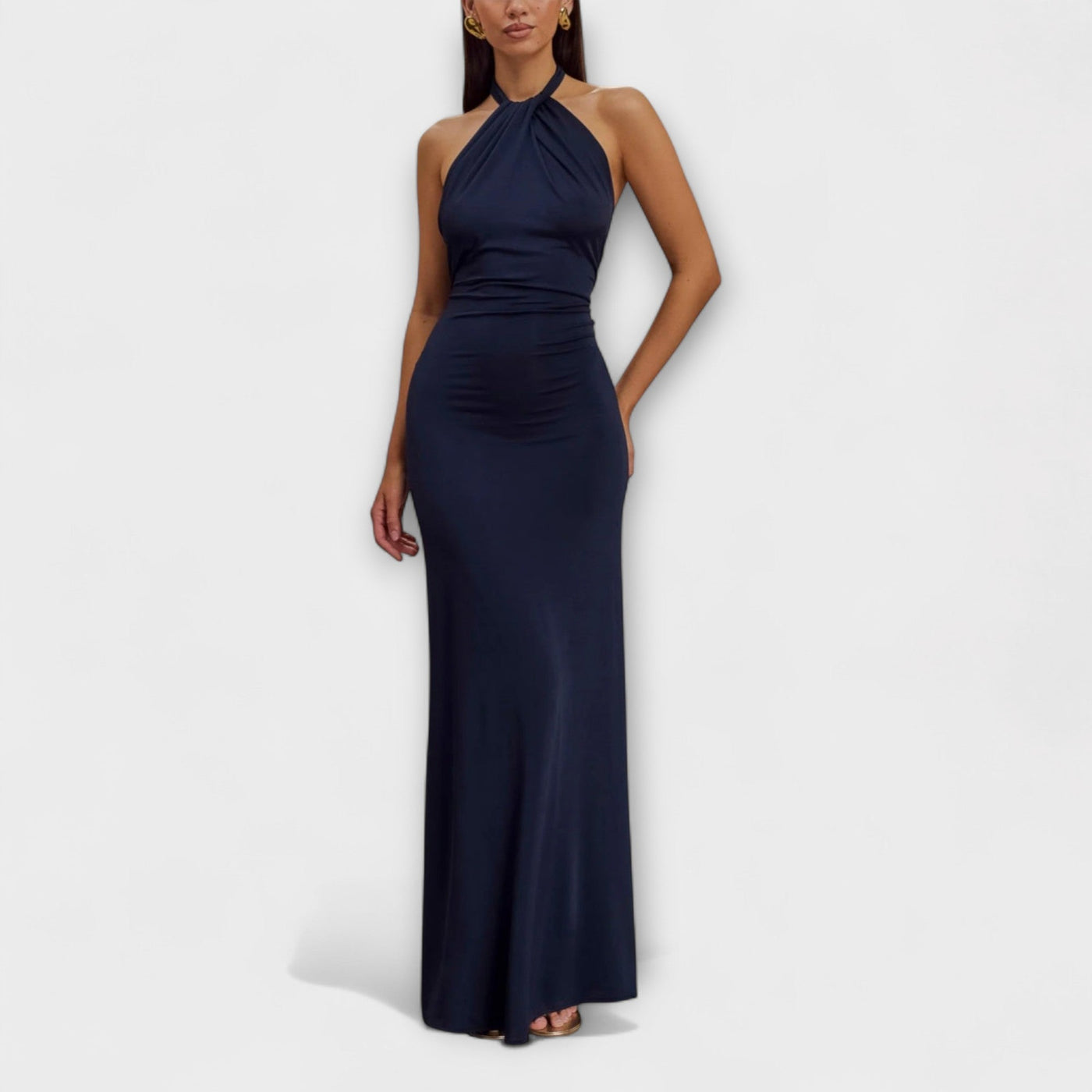 Lagune™ | Slinky Halter Maxi Dress