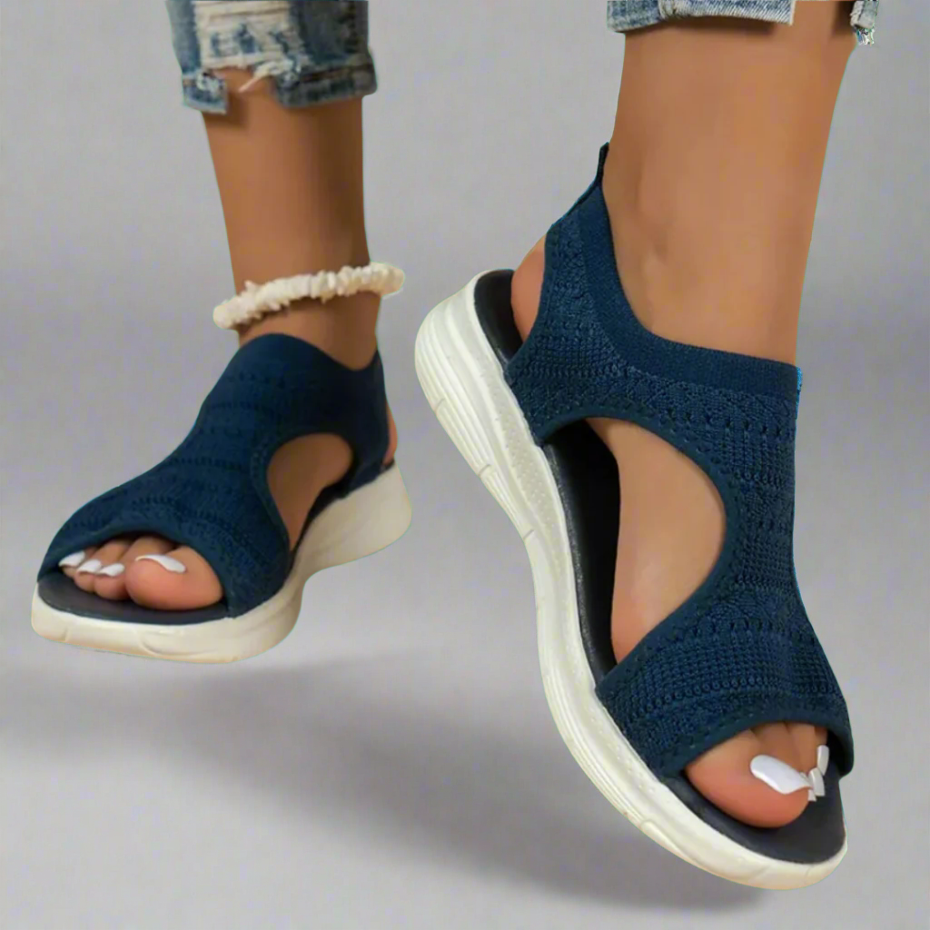 Amelie | Handmade Wedge Sandals in Premium Material