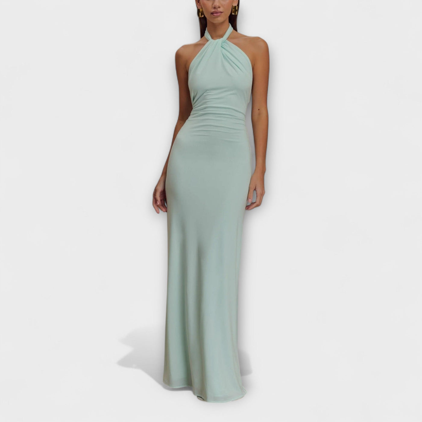 Lagune™ | Slinky Halter Maxi Dress