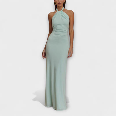 Lagune™ | Slinky Halter Maxi Dress