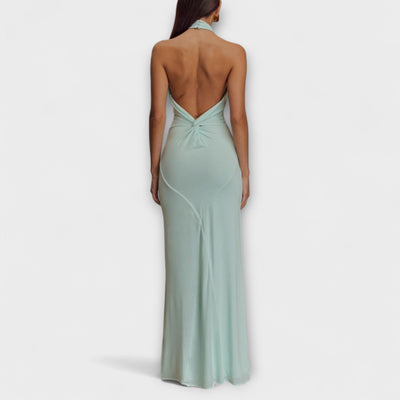 Lagune™ | Slinky Halter Maxi Dress