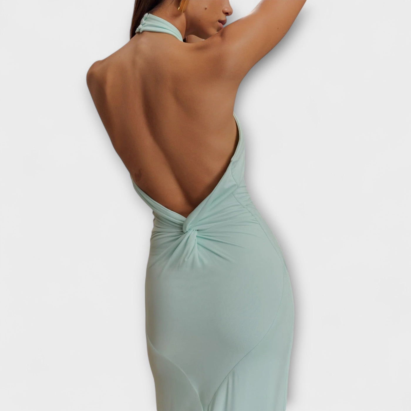 Lagune™ | Slinky Halter Maxi Dress