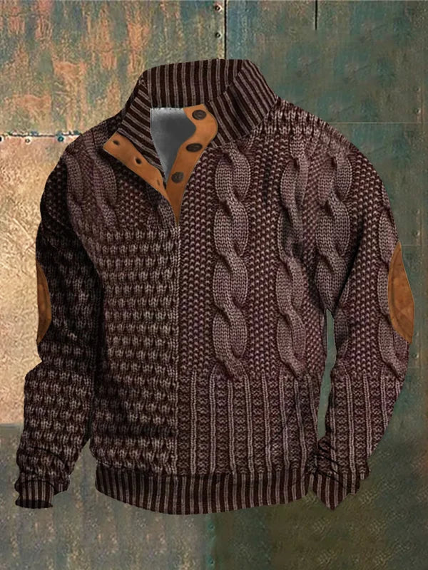Nick™ | Patterned Warm Knitted Sweater