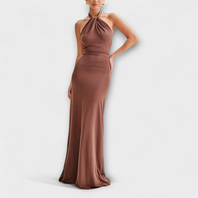 Lagune™ | Slinky Halter Maxi Dress