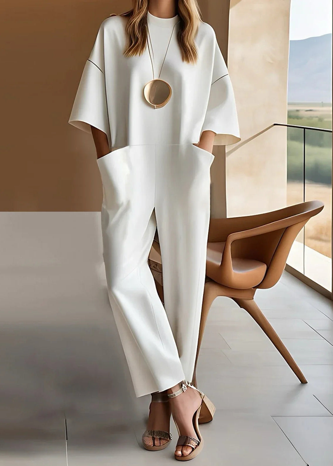 Elizina™ | Elegant Short Sleeve Jumpsuit