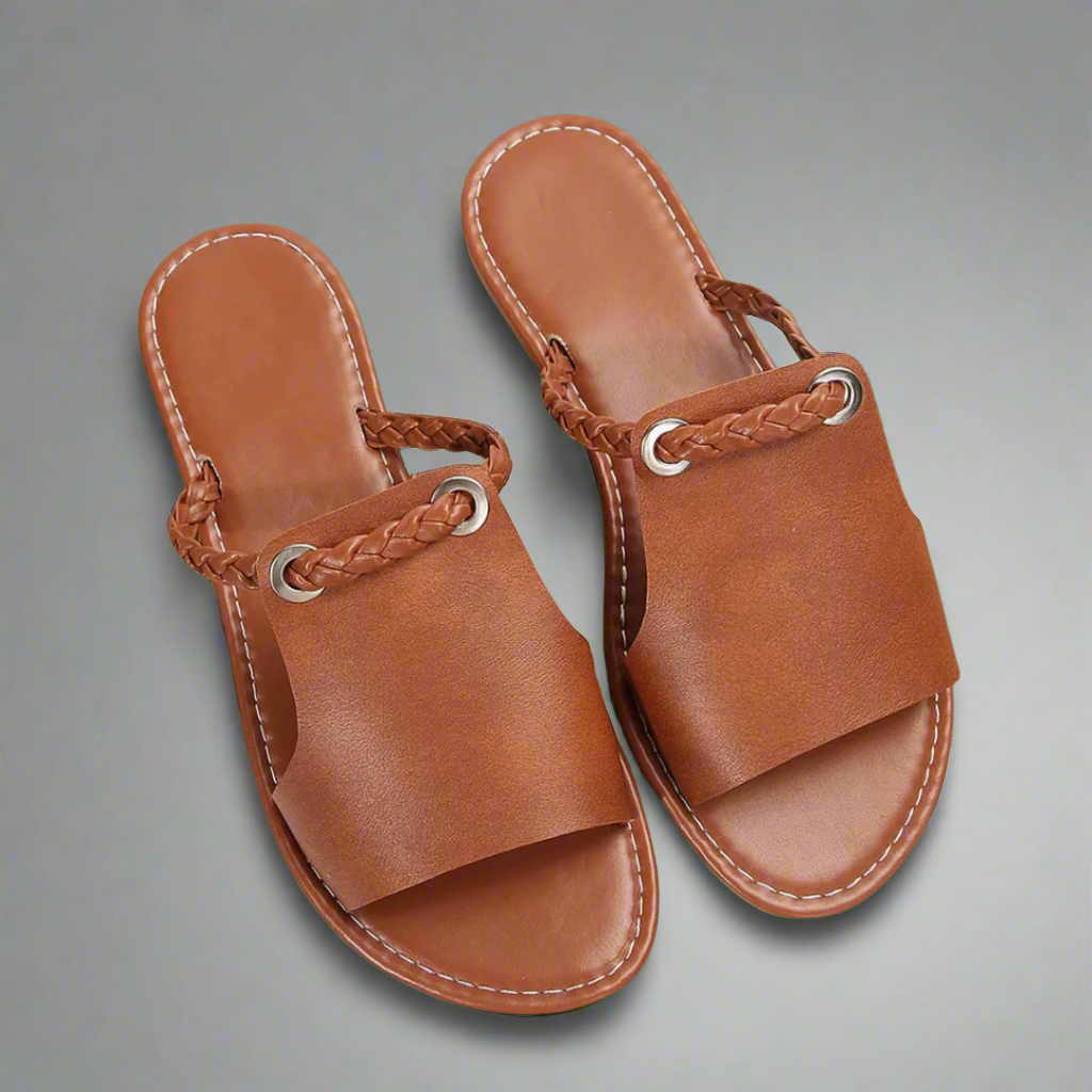 Katelina | Handmade Flat Sandals in Premium Materials