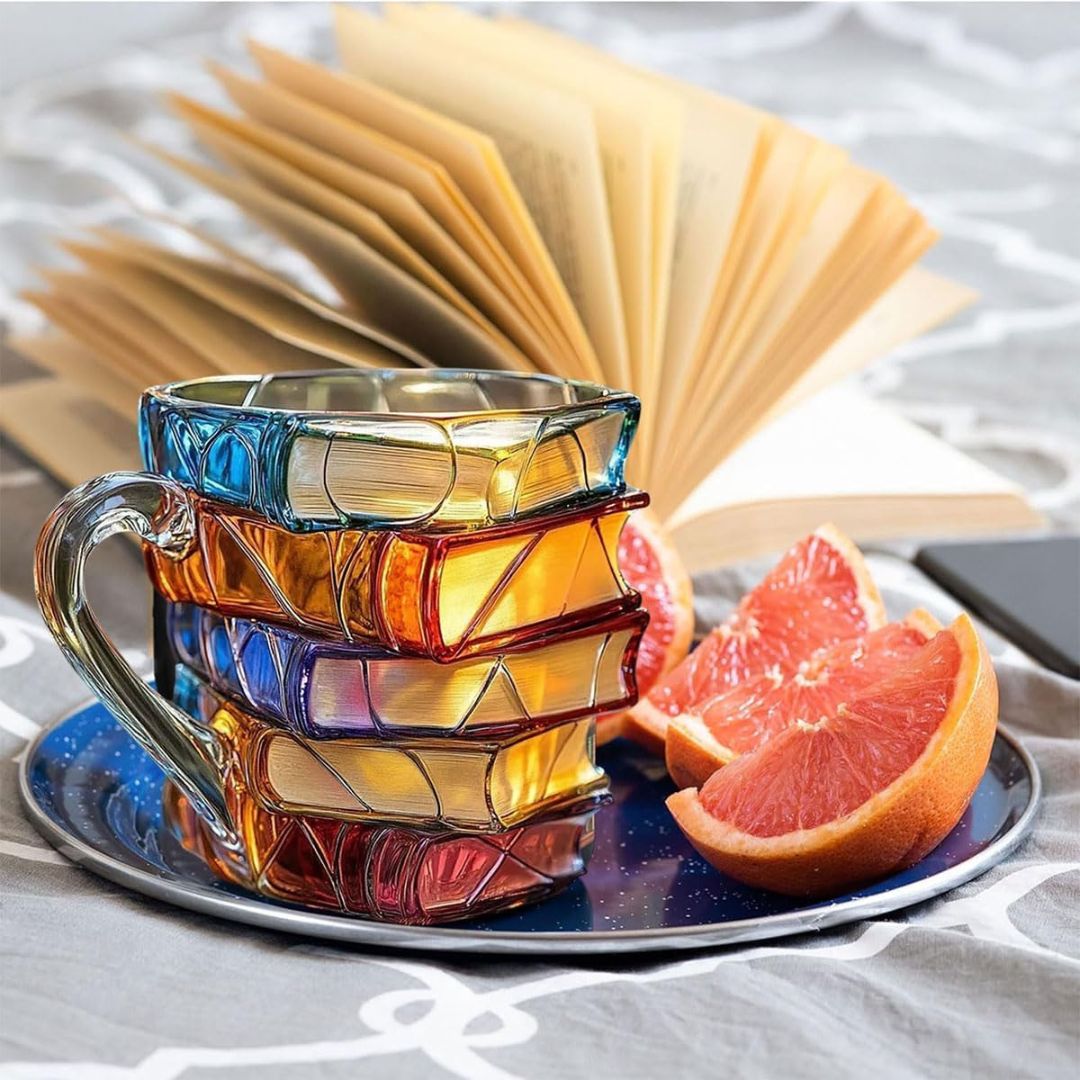 Handmade 3D Reading Happiness Mug