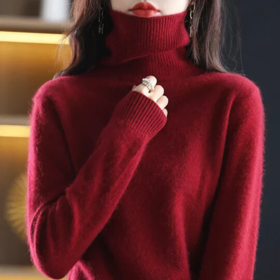 Kylie™ | High Neck Cashmere Sweater