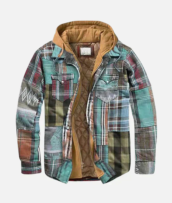 Alain™ | Plaid Patchwork Jacket