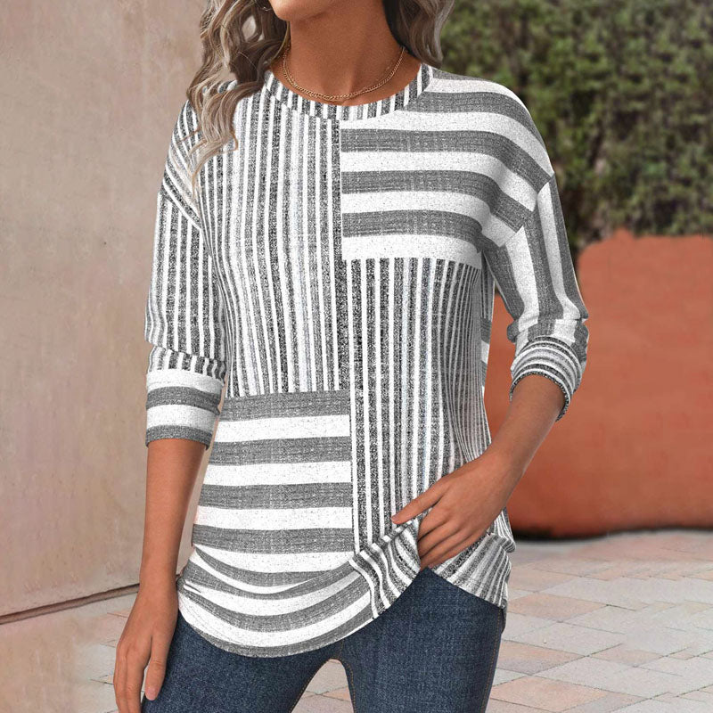 Jacqueline™ | Striped Blouse Made of Breathable Fabric