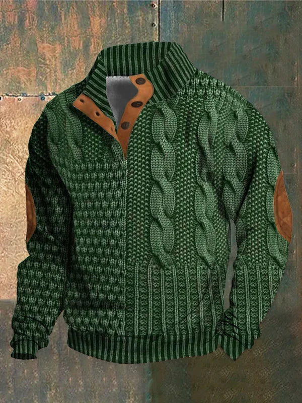 Nick™ | Patterned Warm Knitted Sweater