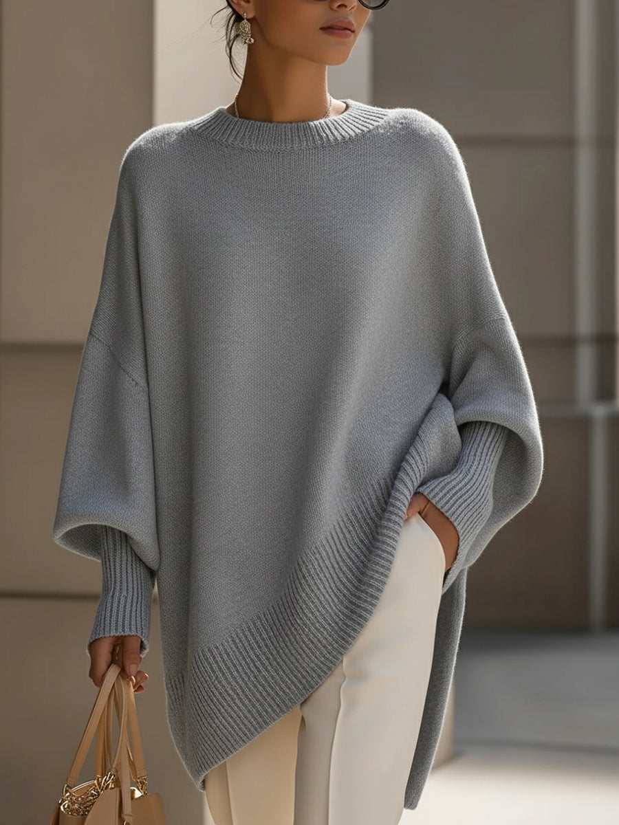 Alina™ | Elegant Sweater with Asymmetrical Hem