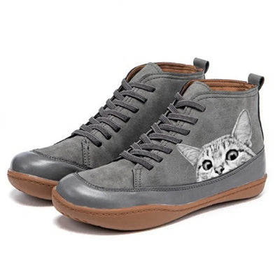 Fenna™ | Leather Ankle Boots for Cat Lovers