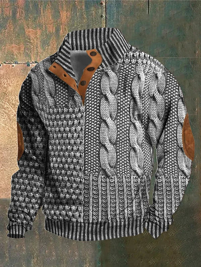 Nick™ | Patterned Warm Knitted Sweater
