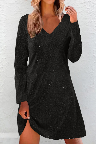 Elara™ | Stylish Sequin Mini Dress