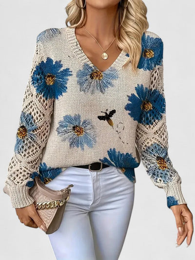 Aurélie™ | Elegant Sweater with Floral Pattern