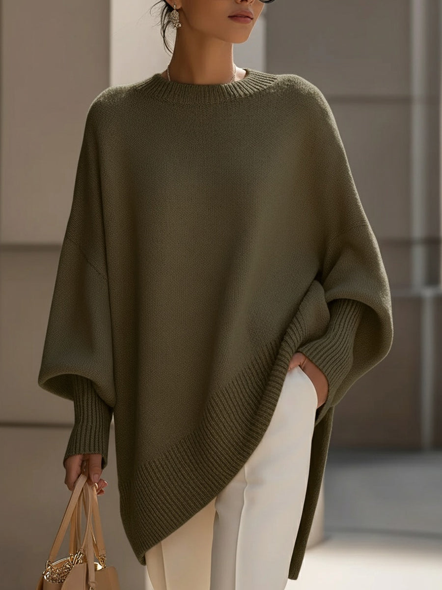 Alina™ | Elegant Sweater with Asymmetrical Hem