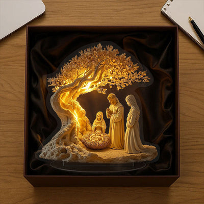 Jesus Tree of Life Newborn Desktop Decoration