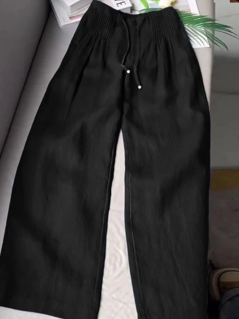 Camille™ | Loose-Fitting Cotton & Linen Blend Pants