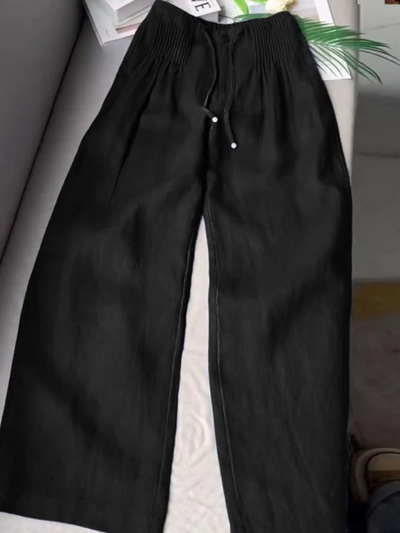 Camille™ | Loose-Fitting Cotton & Linen Blend Pants