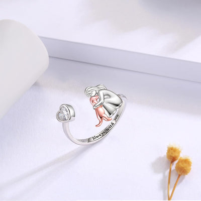 Romy & Rose™ | Ring with Dog Icon (Rose)