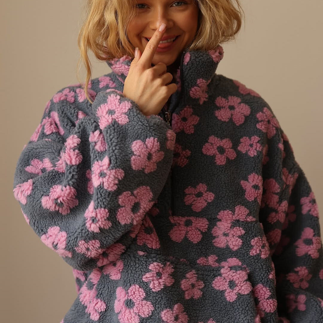 Bloom™ | Floral Warm Fleece Jacket