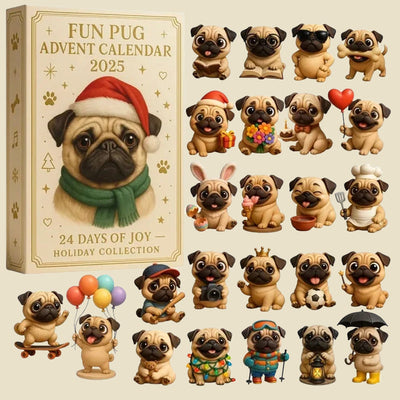 🐾🎄 Funny Pug Advent Calendar 2025
