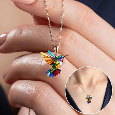 Maison Aorelle™ | Elegant & Colourful Hummingbird Necklace