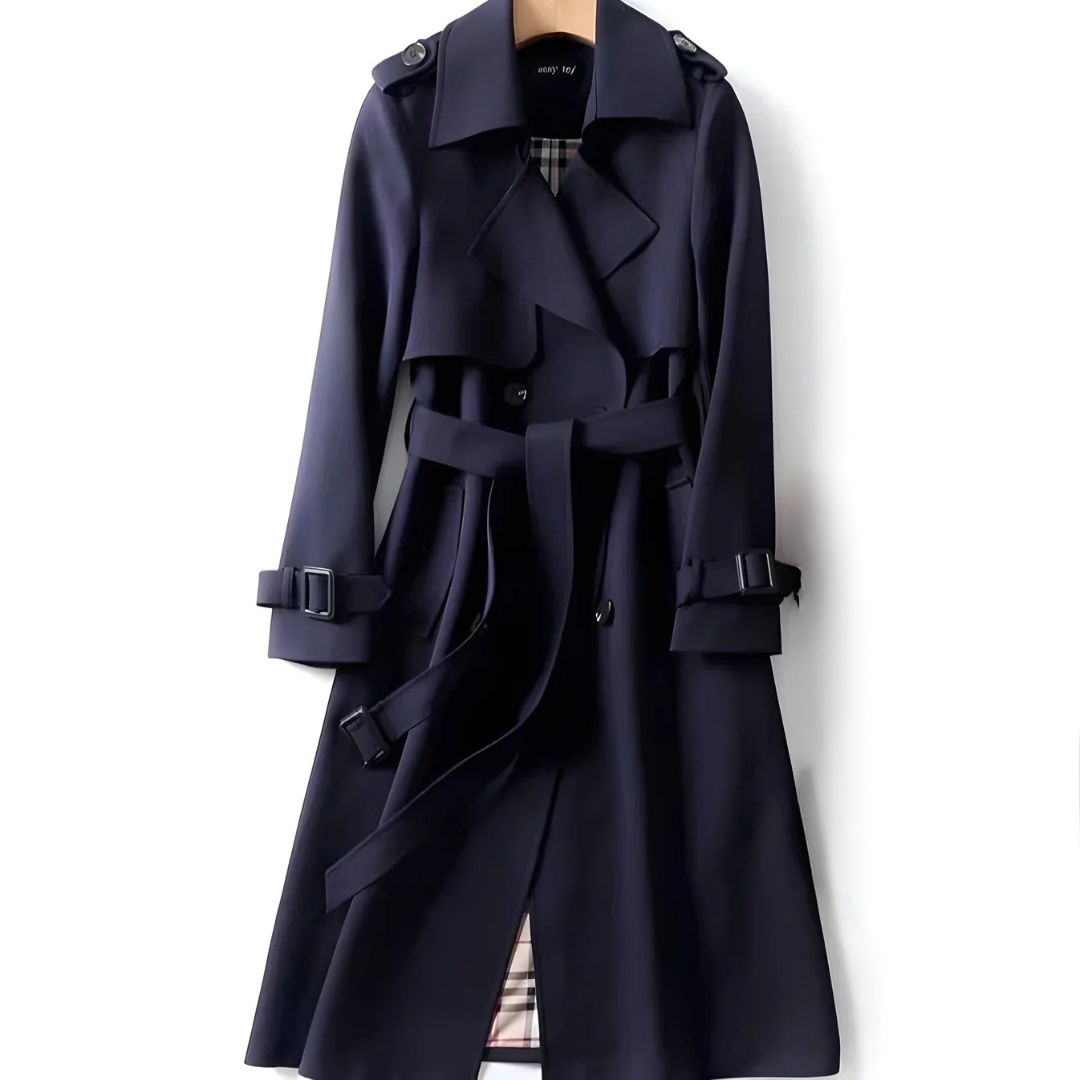Vespara™ | Elegant Trench Coat with Timeless Style