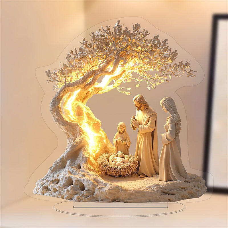 Jesus Tree of Life Newborn Desktop Decoration