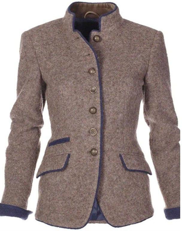 Valeria™ | Elegant Cardigan with a High Collar