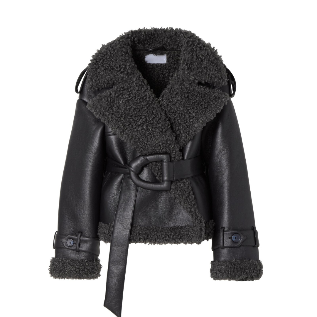 Elvira™ | Belted Shearling Coat