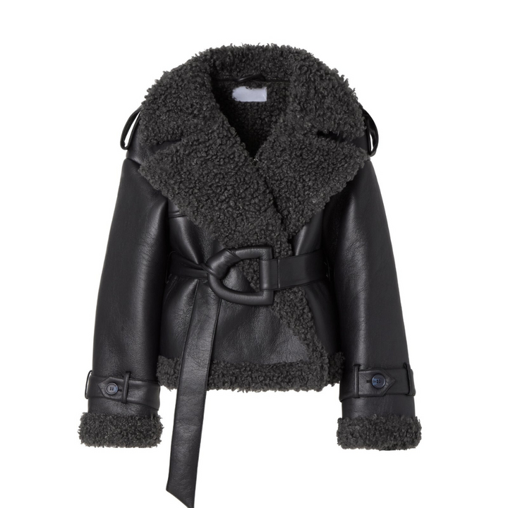 Elvira™ | Belted Shearling Coat