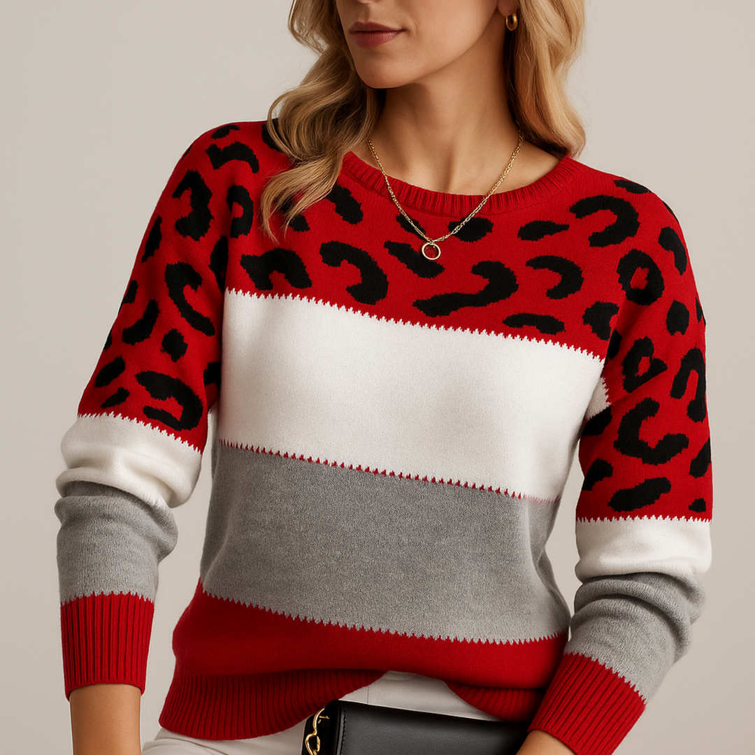 Maison Valmont™ | Elegant Leopard Sweater